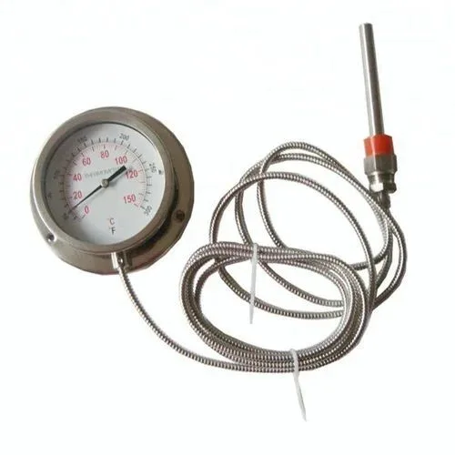 0-800DEG Stainless Steel GAS-FILLED TEMPERATURE GAUGE-4″ DIAL SIZE, For Industrial