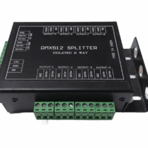 AMS_Pro MS DMX512 Splitter 8 Way Connector, For Lighting, Mounting Type: Screw Terminal